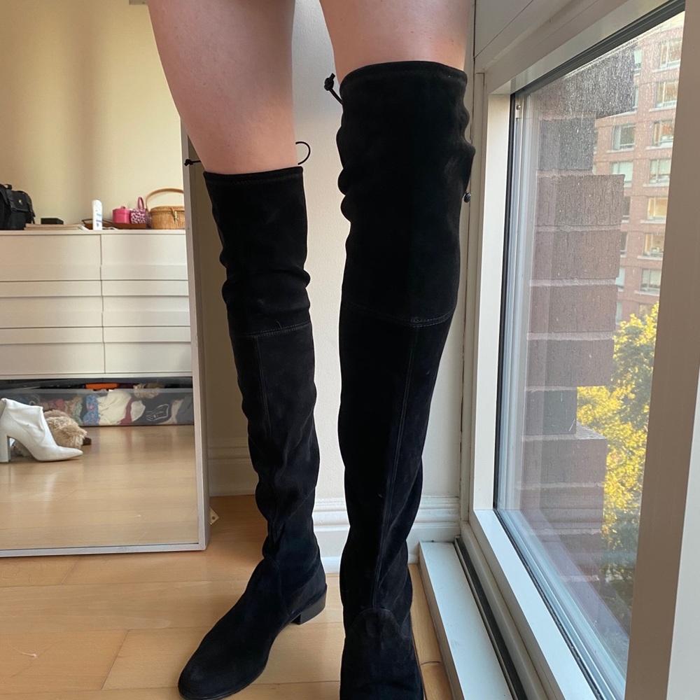 STUART WEITZMAN LOWLAND SUEDE BOOT SIZE 7.5